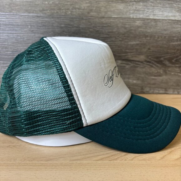 Skinlab NYC Hat Cap Snap Back Green White Trucker Self Care Club - Picture 7 of 10